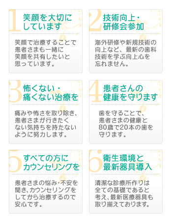 宮崎市大淀の歯医者 宮田歯科クリニックの7つのコンセプト